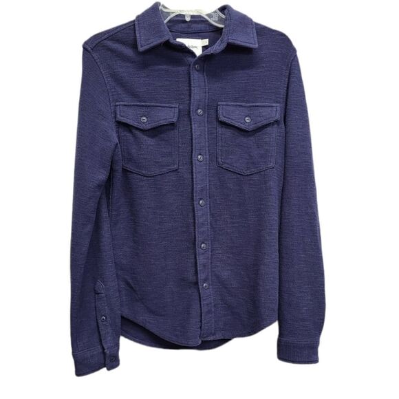 Goodiellow & Co Navy Blue Long‎ Sleeve Button Down Shirt Size Small - Picture 1 of 6